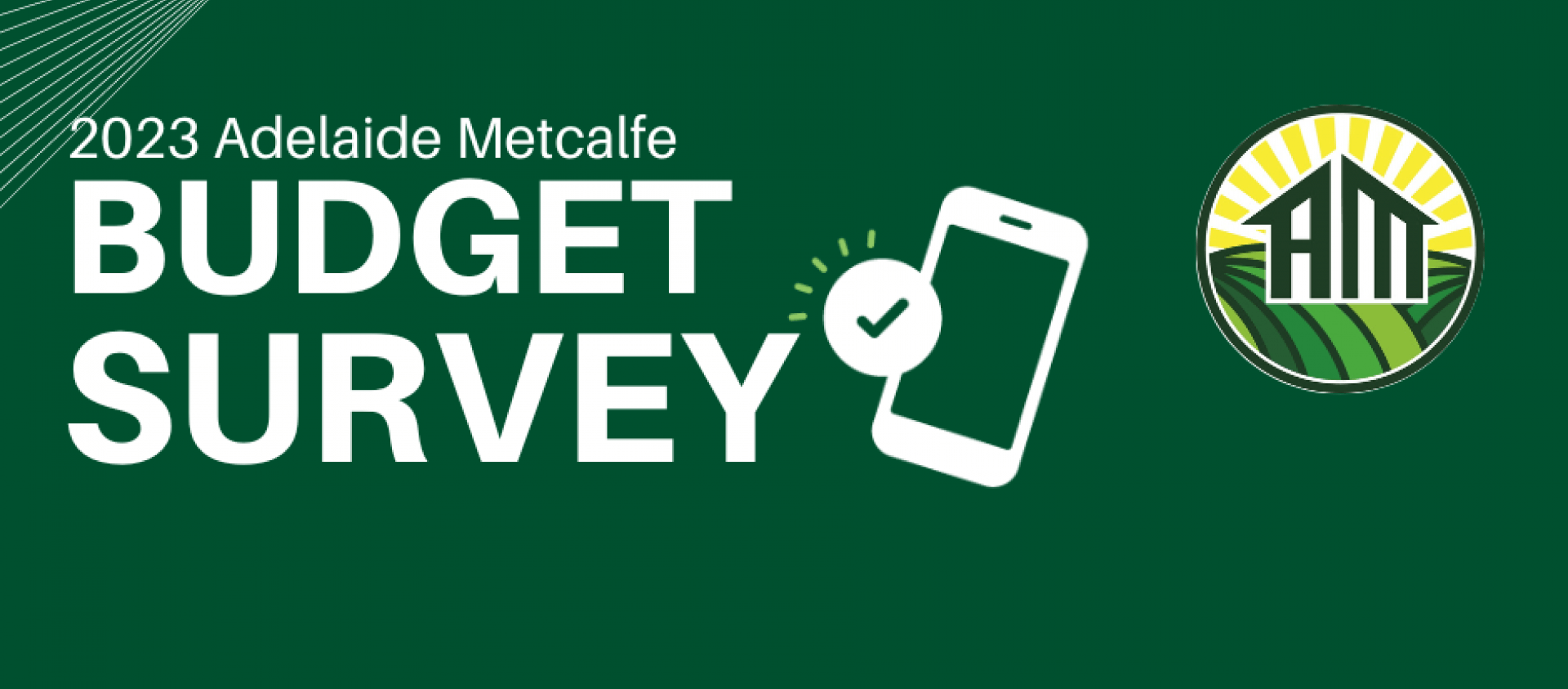2023 Budget Survey Advertisement