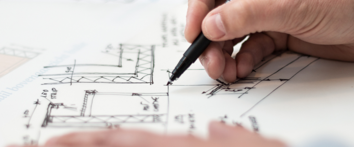 Sketch being drawn