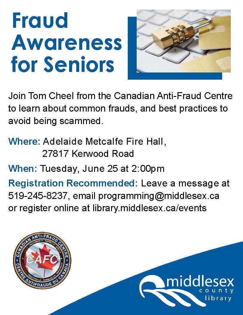 Fraud Awareness for Seniors Poster